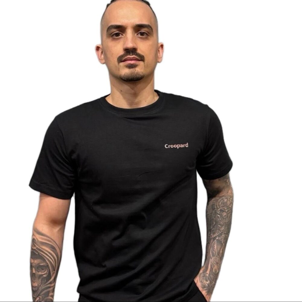 Black Cotton T-Shirt