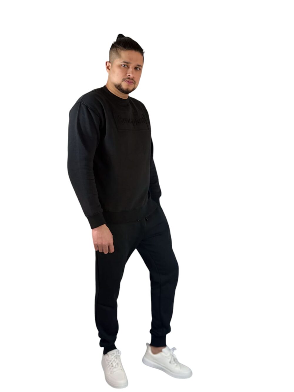 Men’s Minimalist Black Sweatshirt - Image 7