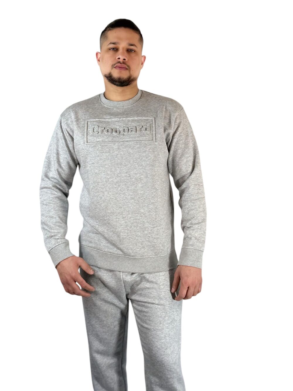 Croopard Men’s Gray Sweatshirt - Image 9