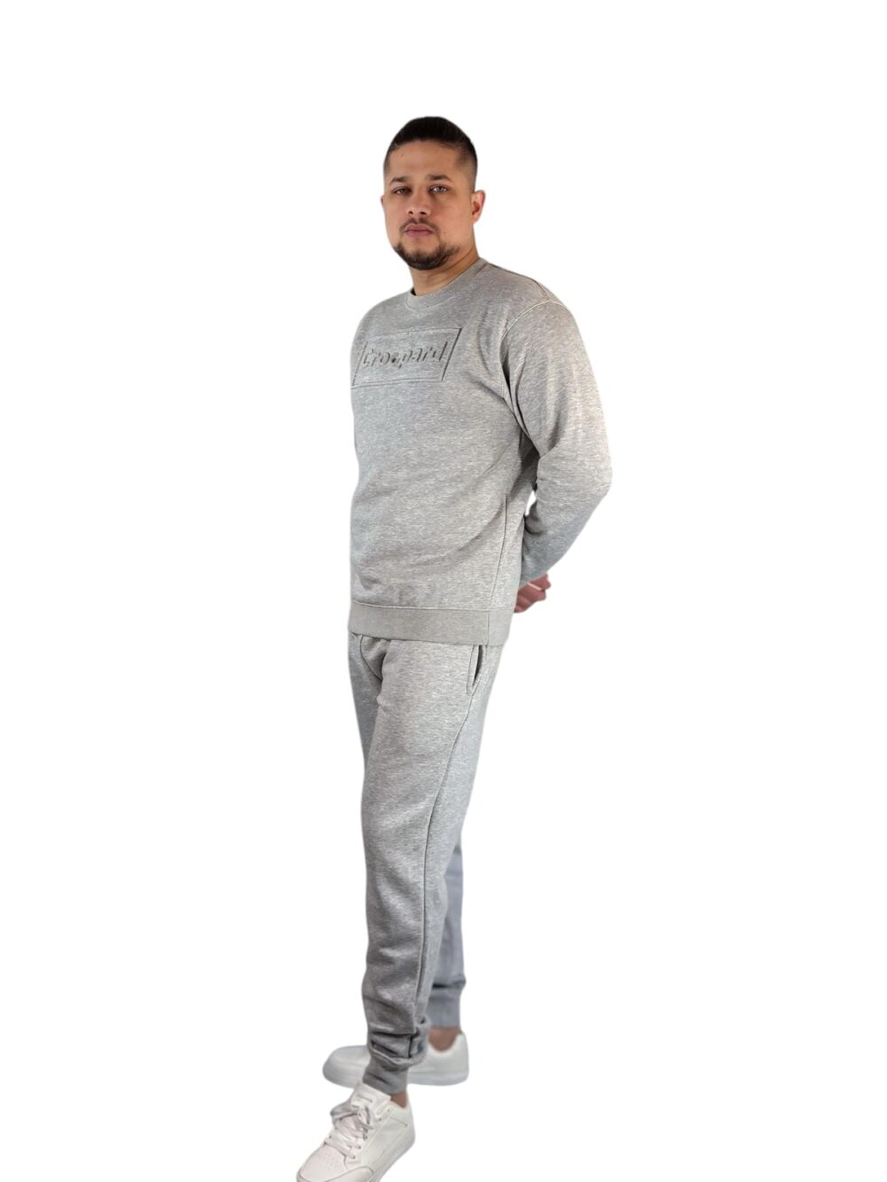 Croopard Men’s Gray Sweatshirt - Image 8