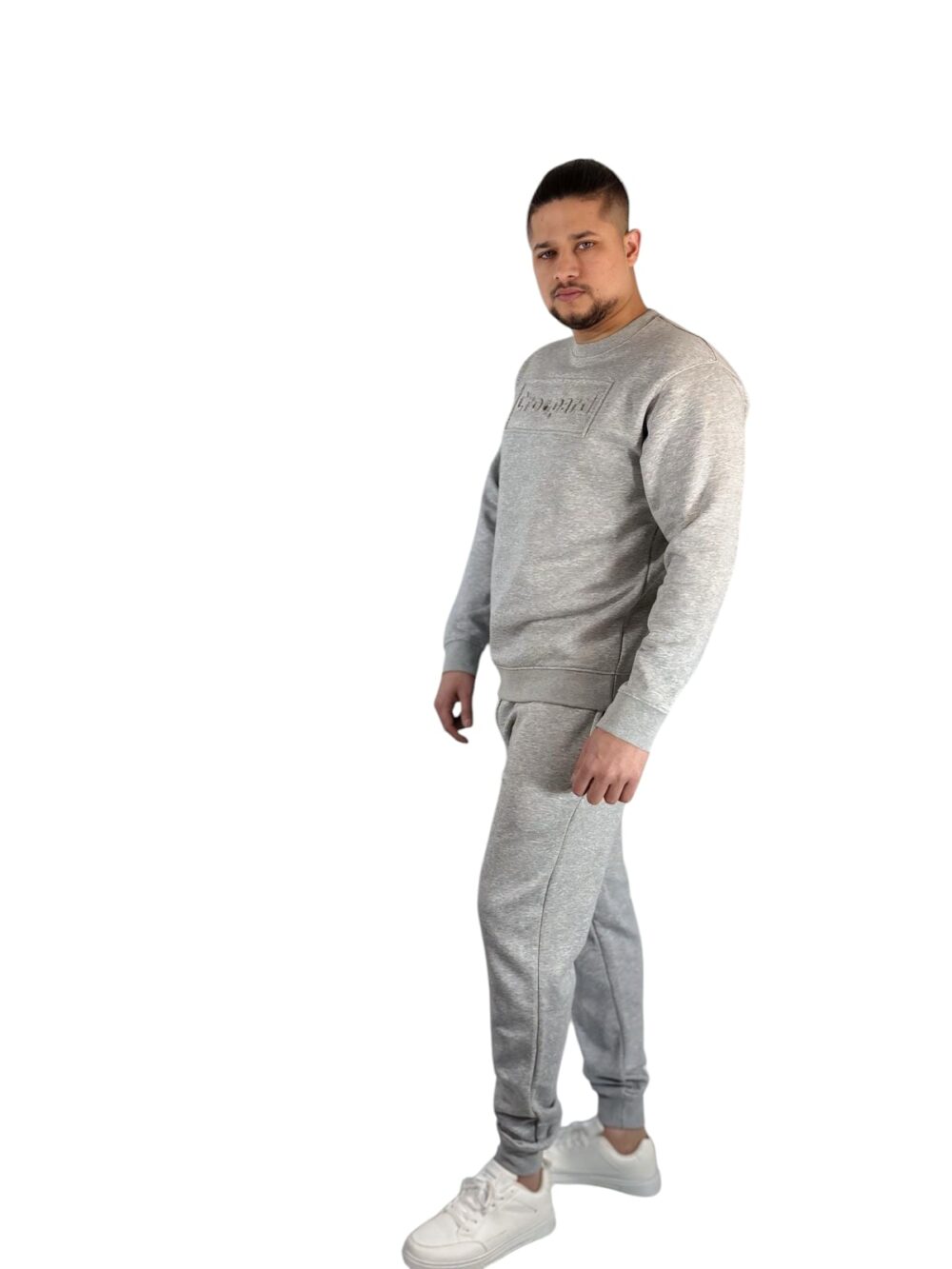 Croopard Men’s Gray Sweatshirt - Image 7