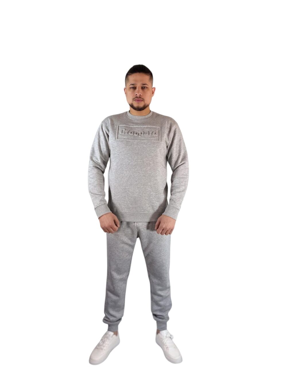 Croopard Men’s Gray Sweatshirt - Image 2