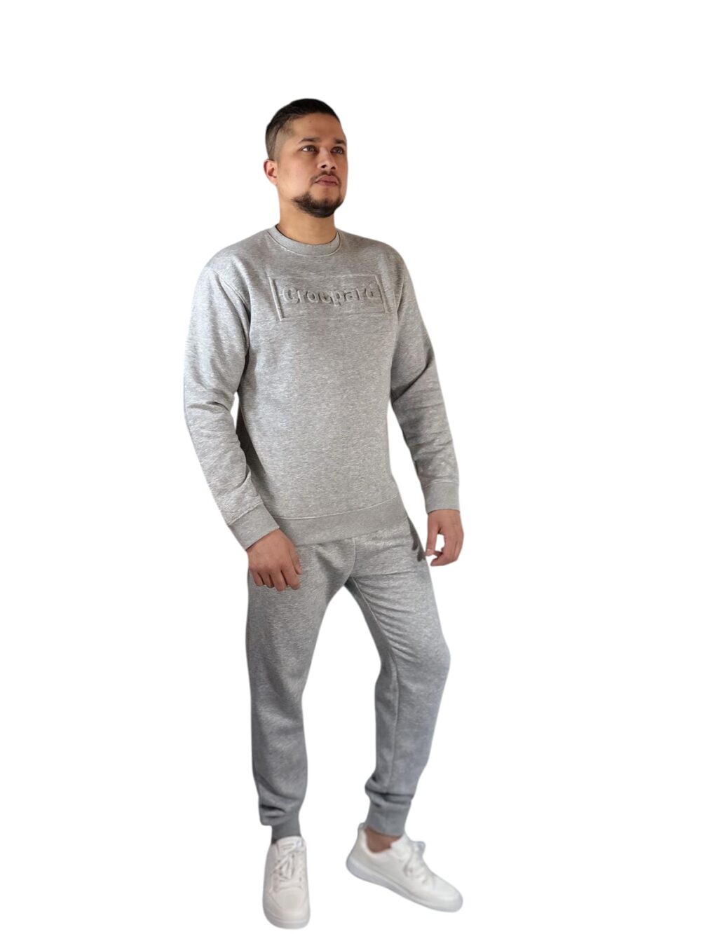 Croopard Men’s Gray Sweatshirt - Image 3