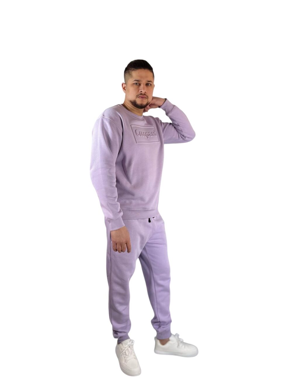 Croopard Men’s Purple Sweatshirt - Image 2