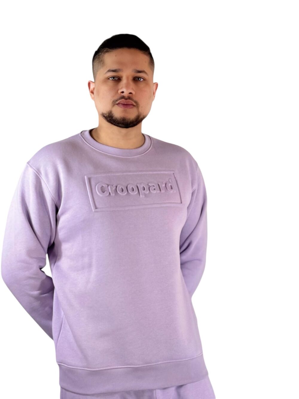 Croopard Men’s Purple Sweatshirt - Image 4