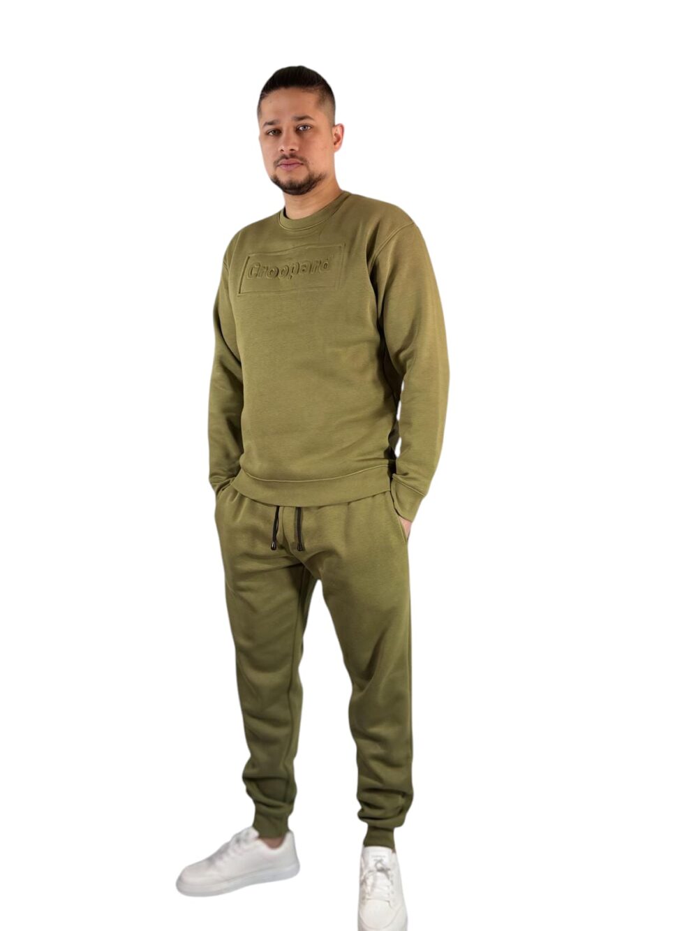 Croopard Men’s Olive Green Sweatshirt