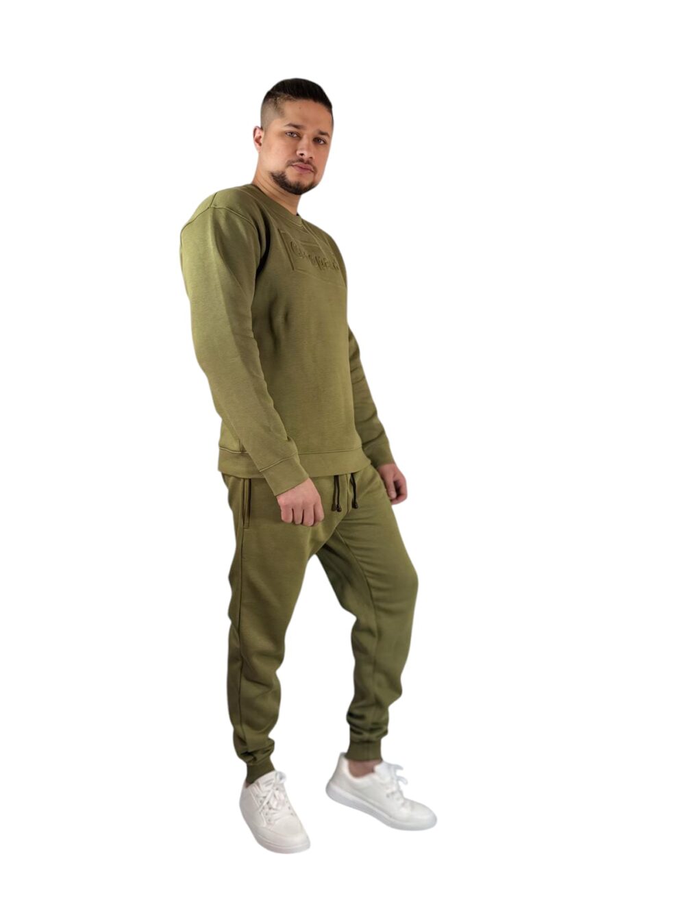 Croopard Men’s Olive Green Sweatshirt - Image 6