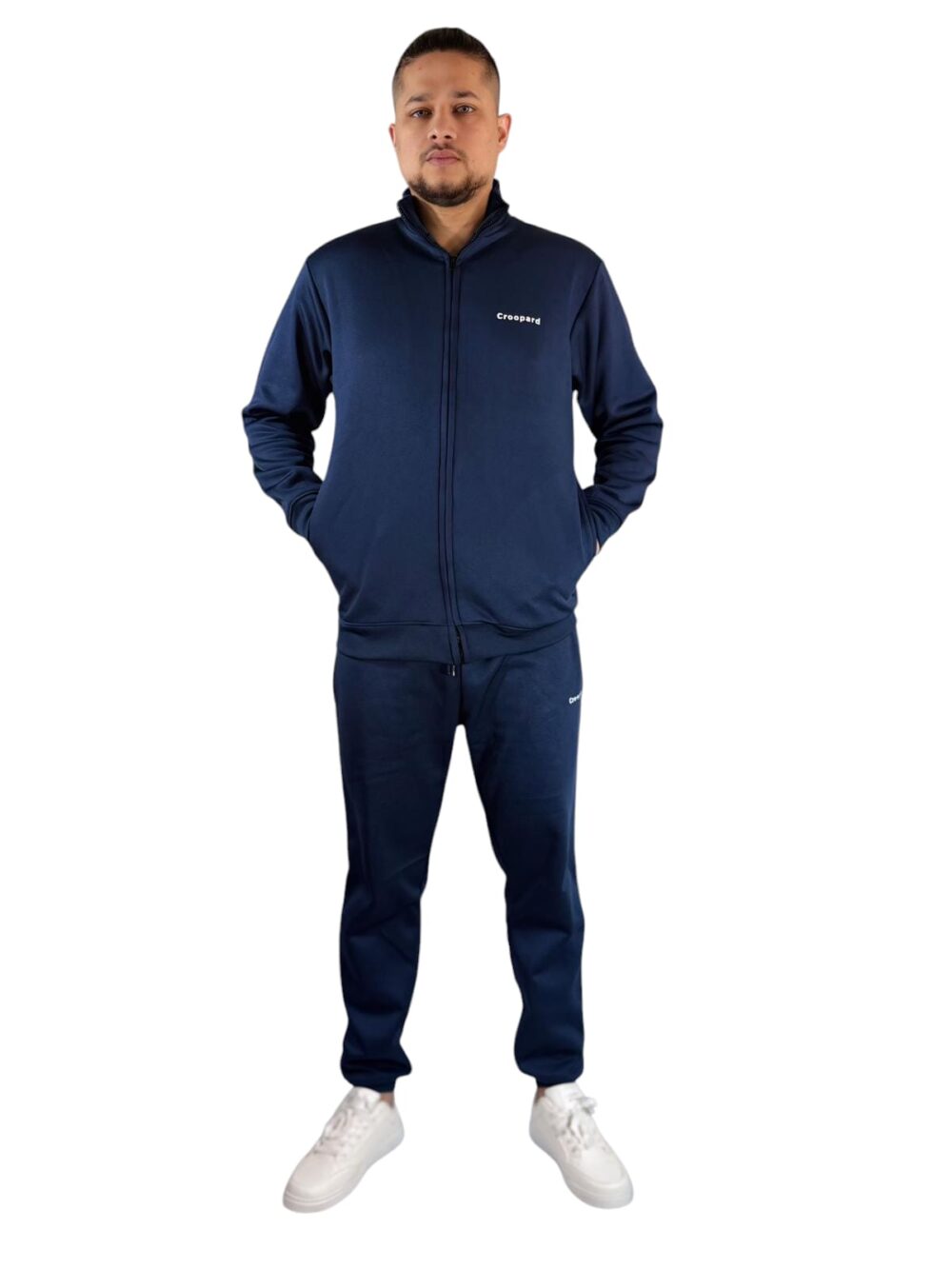 Men's Navy Zipper Tracksuit - Comfort Meets Style - Image 3