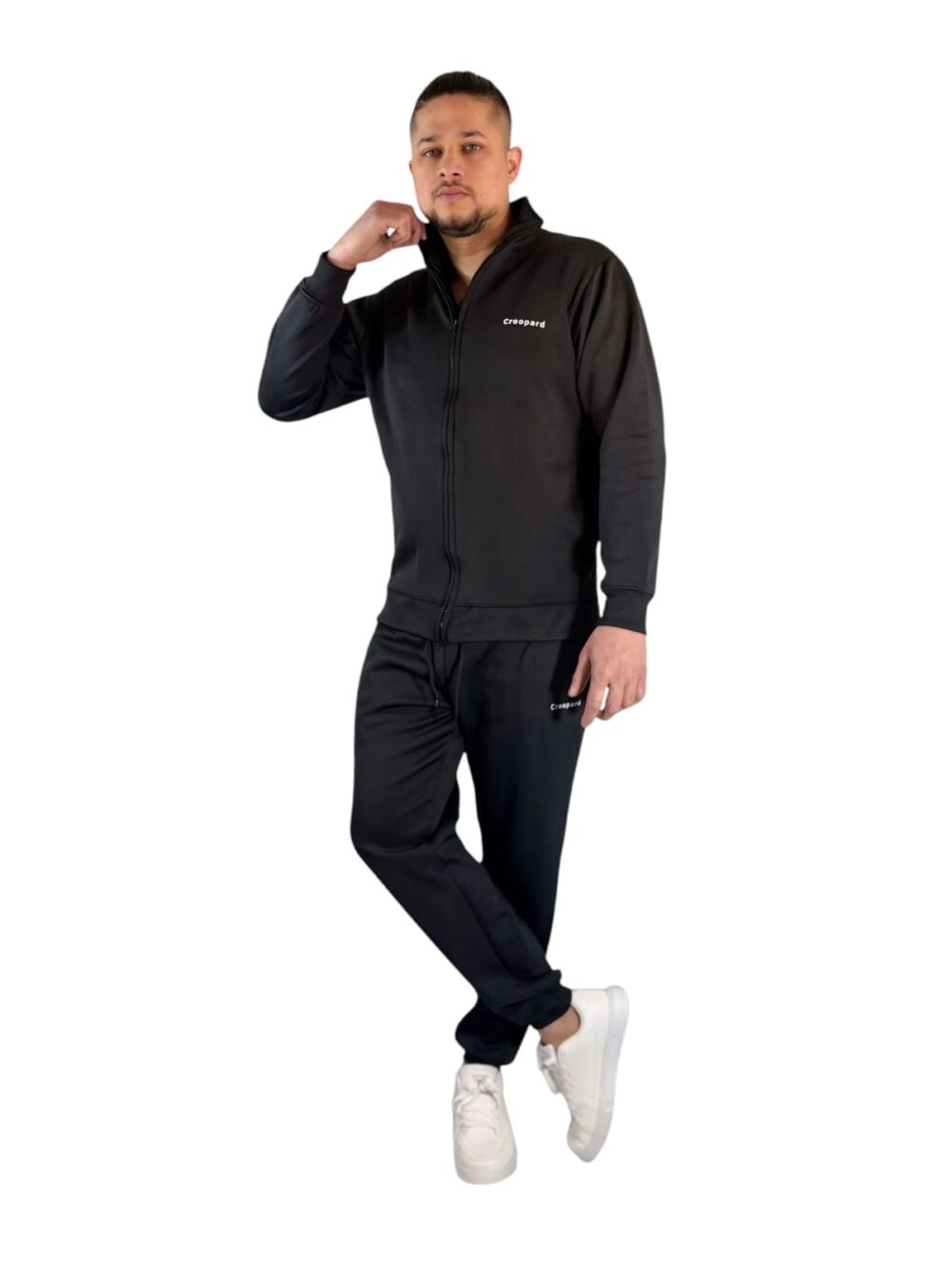 Men's Black Zipper Tracksuit - Comfort Meets Style - Image 7