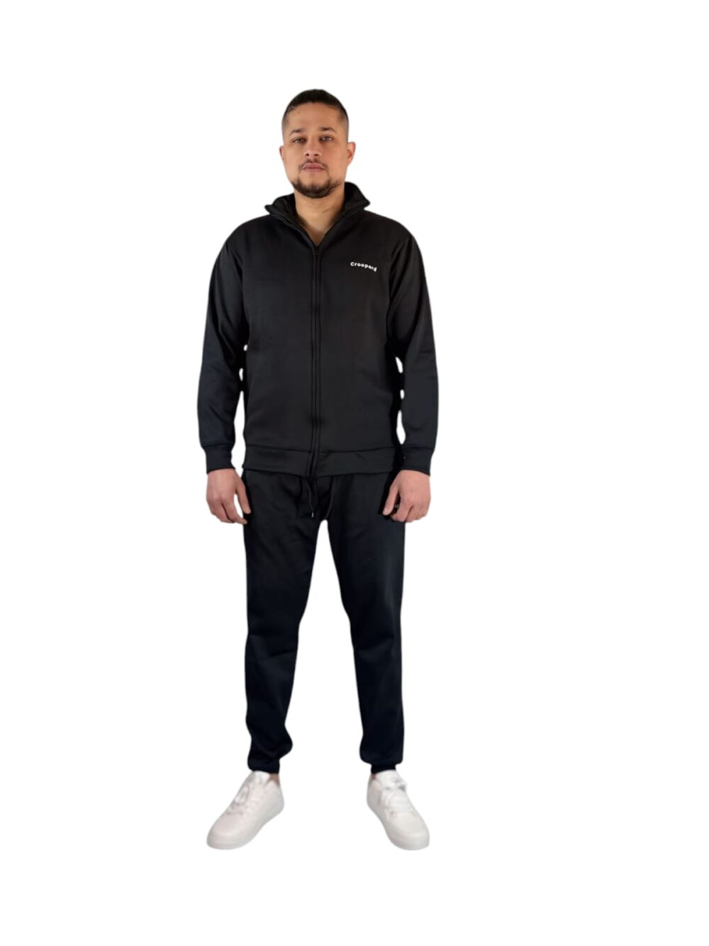 Men's Black Zipper Tracksuit - Comfort Meets Style - Image 8